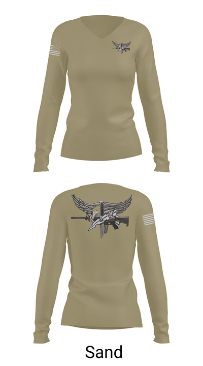 Livingston Police Emergency Service Unit 52189708 Women's Long Sleeve V-neck Shirt -1 92