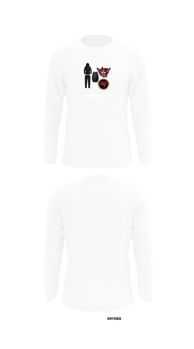 McIntosh County Academy Basketball 77239523 Long Sleeve Performance Shirt - 8