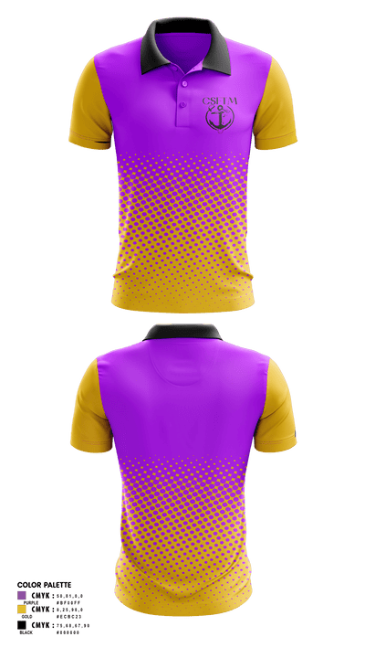 Cudahy High School Swimming 6681337 Short Sleeve Performance Polo - 2