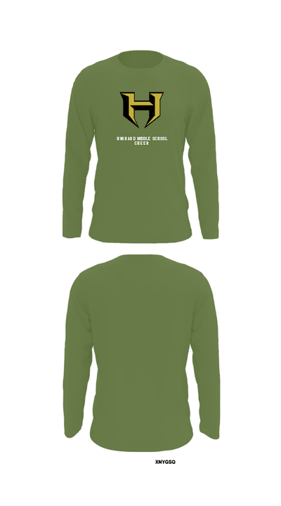 Hubbard Middle School Cheer 37740474 Long Sleeve Performance Shirt - 23