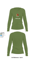 D FST 8-1 CAV 24153334 Women's Long Sleeve V-neck Shirt -1 42