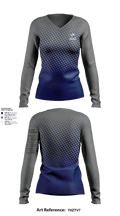 Coahulla Creek 61175197 Women's Long Sleeve V-neck Shirt -1 1