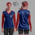 Newman International Academy at Gibbins Senior High School Soccer 64849568 Women's Long Sleeve V-neck Shirt - 2