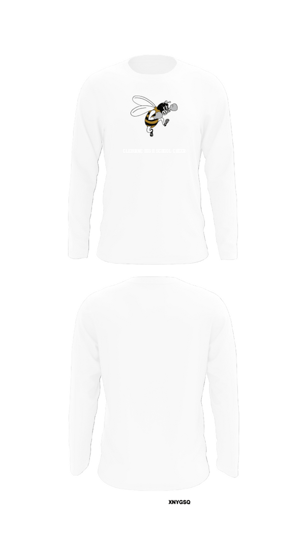 Long Sleeve Performance Shirt, Cleburne High School Cheer, Cheer, Teamtime, Team time, sublimation, custom sports apparel, team uniforms, spirit wear, spiritwear, sports uniforms, custom shirts, team store, custom team store, fundraiser sports, apparel fundraiser