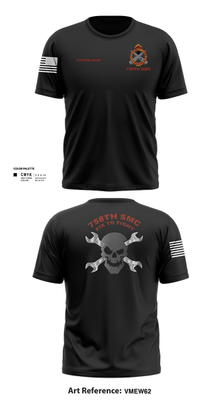 Short Sleeve Performance Shirt, 758th SMC, Army, Teamtime, Team time, sublimation, custom sports apparel, team uniforms, spirit wear, spiritwear, sports uniforms, custom shirts, team store, custom team store, fundraiser sports, apparel fundraiser