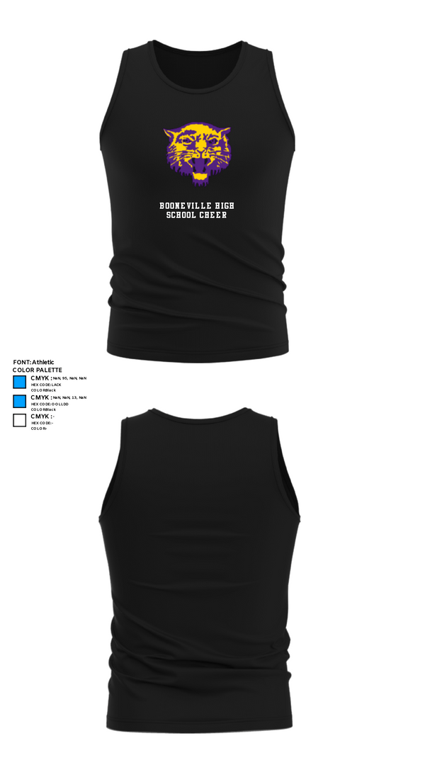 Tank Top, Booneville High School Cheer, Cheer, Teamtime, Team time, sublimation, custom sports apparel, team uniforms, spirit wear, spiritwear, sports uniforms, custom shirts, team store, custom team store, fundraiser sports, apparel fundraiser
