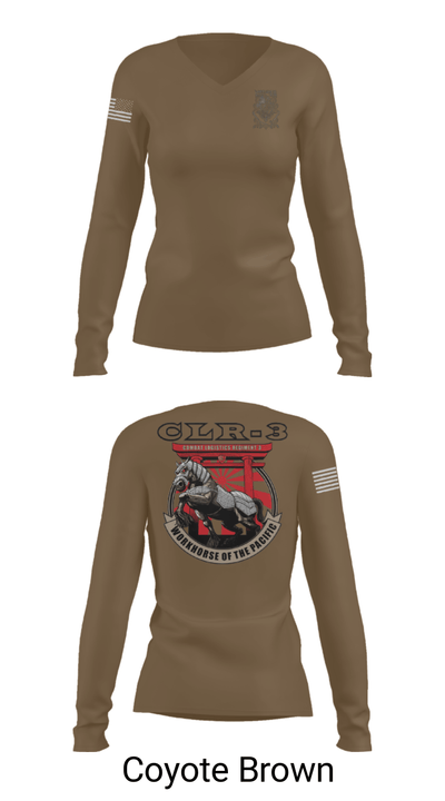 WorkHorse 24111487 Women's Long Sleeve V-neck Shirt - 17