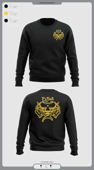 Crew Neck Sweatshirt, PeReZ Tattoos, , Teamtime, Team time, sublimation, custom sports apparel, team uniforms, spirit wear, spiritwear, sports uniforms, custom shirts, team store, custom team store, fundraiser sports, apparel fundraiser