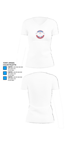 Womens Short Sleeve Vneck Shirt, Muscle Maker Academy, , Teamtime, Team time, sublimation, custom sports apparel, team uniforms, spirit wear, spiritwear, sports uniforms, custom shirts, team store, custom team store, fundraiser sports, apparel fundraiser