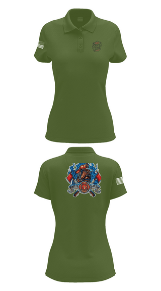 Womens Short Sleeve Performance Polo, Golden Fire Dept., , Teamtime, Team time, sublimation, custom sports apparel, team uniforms, spirit wear, spiritwear, sports uniforms, custom shirts, team store, custom team store, fundraiser sports, apparel fundraiser