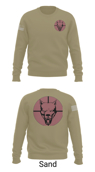 Crew Neck Sweatshirt, Hellhound PLT, A CO, 2-8 CAV, , Teamtime, Team time, sublimation, custom sports apparel, team uniforms, spirit wear, spiritwear, sports uniforms, custom shirts, team store, custom team store, fundraiser sports, apparel fundraiser