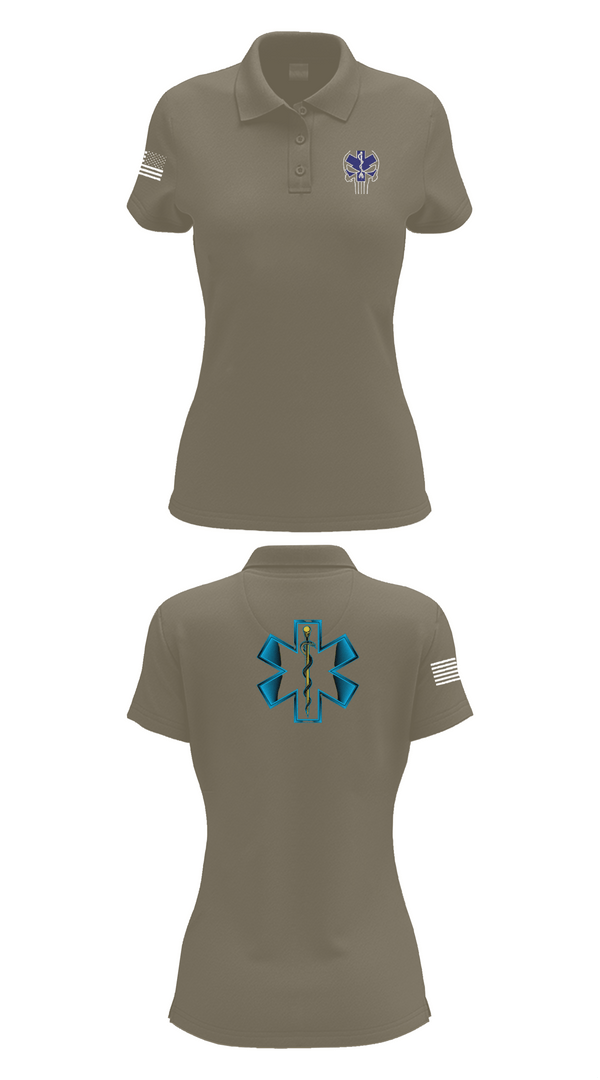 Womens Short Sleeve Performance Polo, 700, Army, Teamtime, Team time, sublimation, custom sports apparel, team uniforms, spirit wear, spiritwear, sports uniforms, custom shirts, team store, custom team store, fundraiser sports, apparel fundraiser