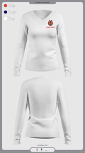Atomic gaming and 90675197 Women's Long Sleeve V-neck Shirt - 3