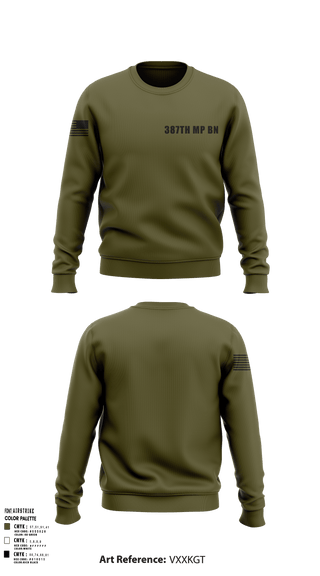 Crew Neck Sweatshirt, 387th MP BN, , Teamtime, Team time, sublimation, custom sports apparel, team uniforms, spirit wear, spiritwear, sports uniforms, custom shirts, team store, custom team store, fundraiser sports, apparel fundraiser