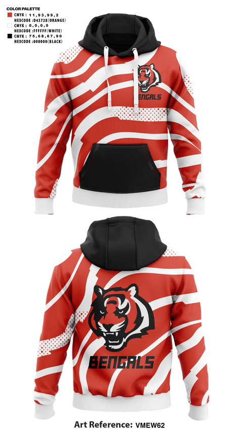 Hoodie, Bengals, , Teamtime, Team time, sublimation, custom sports apparel, team uniforms, spirit wear, spiritwear, sports uniforms, custom shirts, team store, custom team store, fundraiser sports, apparel fundraiser