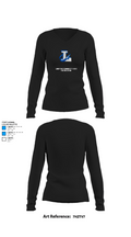 Limestone Community High School Cheer 68526986 Women's Long Sleeve V-neck Shirt - 34