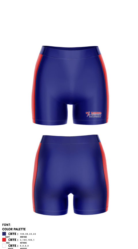 Womens Compression Shorts, Wauneta-Palisade High School Volleyball, Women's Volleyball, Teamtime, Team time, sublimation, custom sports apparel, team uniforms, spirit wear, spiritwear, sports uniforms, custom shirts, team store, custom team store, fundraiser sports, apparel fundraiser