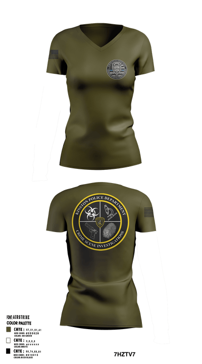 CID 40705219 Women's Short Sleeve V-neck Shirt - 127