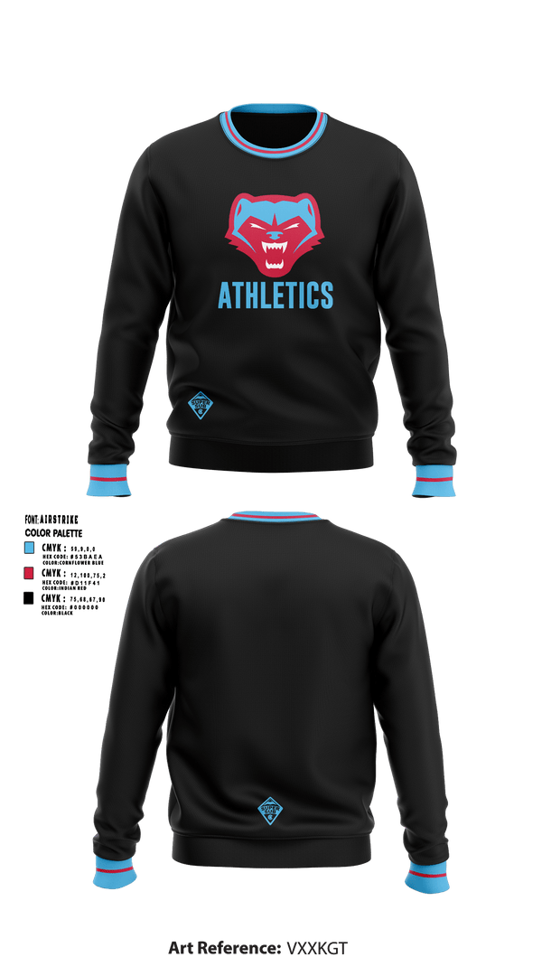 Crew Neck Sweatshirt, Westlake Middle School, Spirit Store, Teamtime, Team time, sublimation, custom sports apparel, team uniforms, spirit wear, spiritwear, sports uniforms, custom shirts, team store, custom team store, fundraiser sports, apparel fundraiser