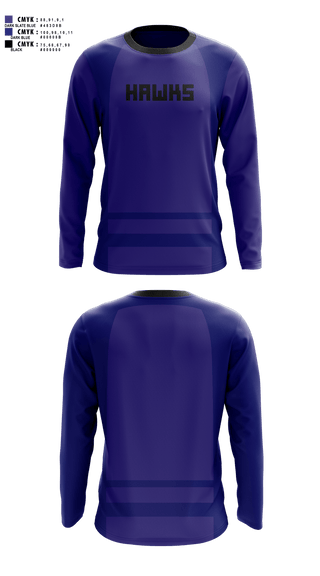 Long Sleeve Performance Shirt, Hawks, Field Hockey, Teamtime, Team time, sublimation, custom sports apparel, team uniforms, spirit wear, spiritwear, sports uniforms, custom shirts, team store, custom team store, fundraiser sports, apparel fundraiser