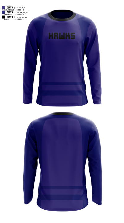 Hawks 44587457 Long Sleeve Performance Shirt 41