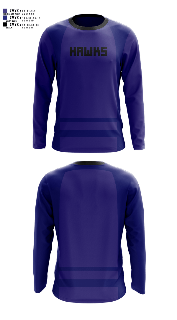 Long Sleeve Performance Shirt, Hawks, Field Hockey, Teamtime, Team time, sublimation, custom sports apparel, team uniforms, spirit wear, spiritwear, sports uniforms, custom shirts, team store, custom team store, fundraiser sports, apparel fundraiser