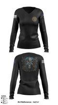undefined Women's Long Sleeve V-neck Shirt -1 1