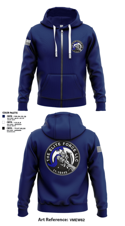 The Elite Force Llc 33160715 Zip Hoodie - 1