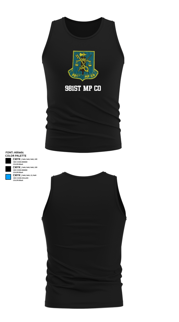 Tank Top, 981st MP CO, , Teamtime, Team time, sublimation, custom sports apparel, team uniforms, spirit wear, spiritwear, sports uniforms, custom shirts, team store, custom team store, fundraiser sports, apparel fundraiser