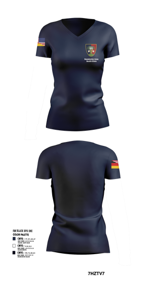 Womens Short Sleeve Vneck Shirt, U.S. Army Health Clinic - Baumholder, Army, Teamtime, Team time, sublimation, custom sports apparel, team uniforms, spirit wear, spiritwear, sports uniforms, custom shirts, team store, custom team store, fundraiser sports, apparel fundraiser