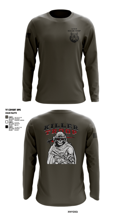 3/2CR Killer Troop 6220684 Long Sleeve Performance Shirt 9