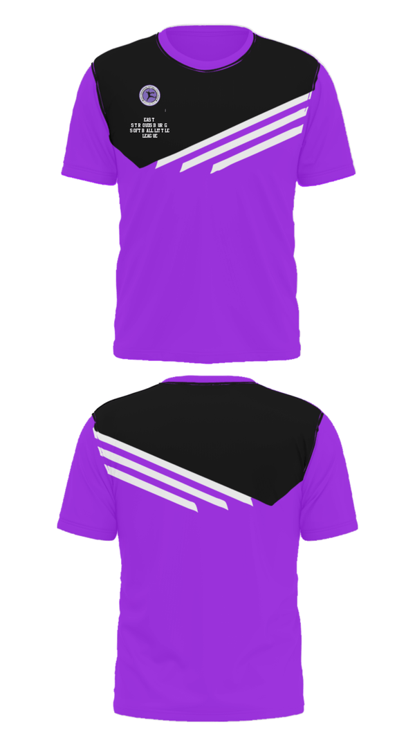 Short Sleeve Performance Shirt, East Stroudsburg Softball Little League, Softball, Teamtime, Team time, sublimation, custom sports apparel, team uniforms, spirit wear, spiritwear, sports uniforms, custom shirts, team store, custom team store, fundraiser sports, apparel fundraiser