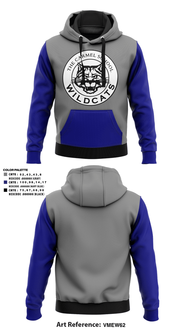 Hoodie, The Carmel School Volleyball, Women's Volleyball, Teamtime, Team time, sublimation, custom sports apparel, team uniforms, spirit wear, spiritwear, sports uniforms, custom shirts, team store, custom team store, fundraiser sports, apparel fundraiser