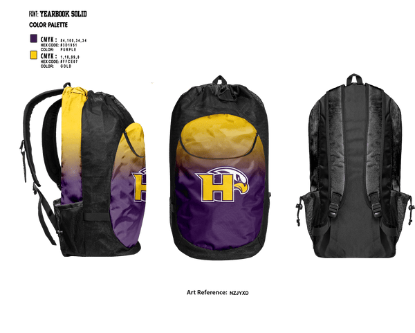 Gear Bag, Hanford High School Volleyball, Women's Volleyball, Teamtime, Team time, sublimation, custom sports apparel, team uniforms, spirit wear, spiritwear, sports uniforms, custom shirts, team store, custom team store, fundraiser sports, apparel fundraiser