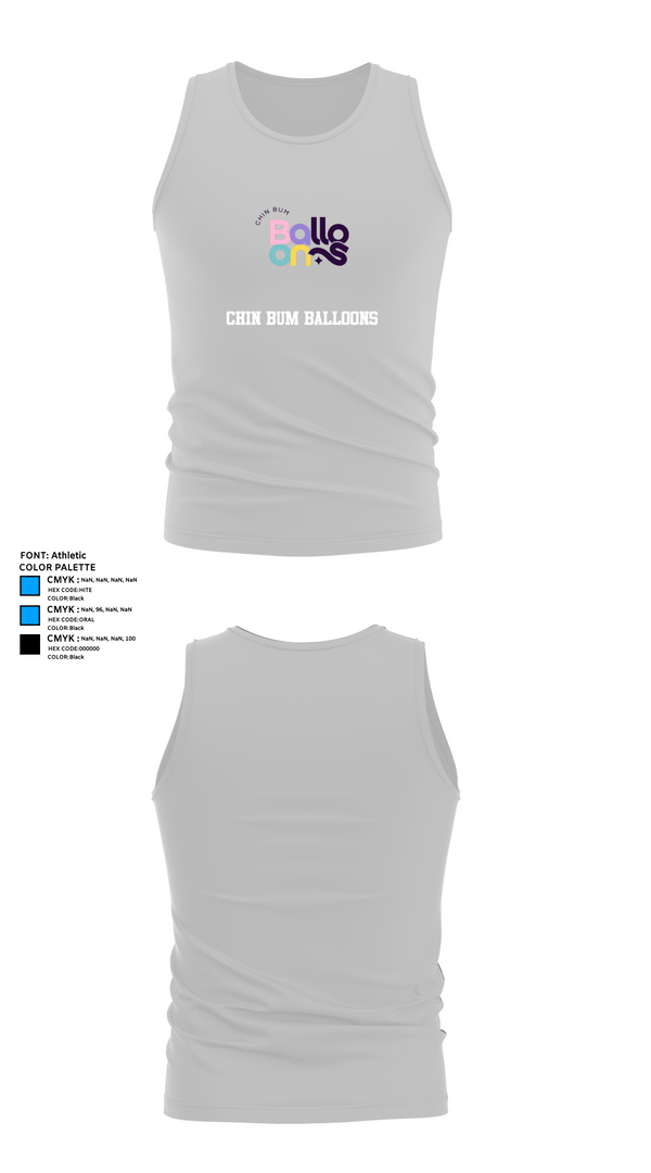Tank Top, Chin Bum Balloons, , Teamtime, Team time, sublimation, custom sports apparel, team uniforms, spirit wear, spiritwear, sports uniforms, custom shirts, team store, custom team store, fundraiser sports, apparel fundraiser