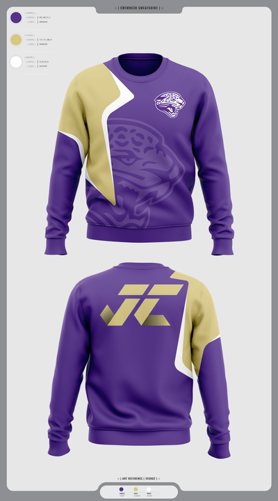 Jacksonville College Cross Country 48639105 Crew Neck Sweatshirt - 1