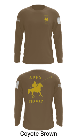 Long Sleeve Performance Shirt, Alpha Troop, 1-221 CAV, National Guard, Teamtime, Team time, sublimation, custom sports apparel, team uniforms, spirit wear, spiritwear, sports uniforms, custom shirts, team store, custom team store, fundraiser sports, apparel fundraiser