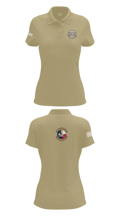 B Co 615th ASB - Tangos 38236769 Women's Short Sleeve Performance Polo  - 95