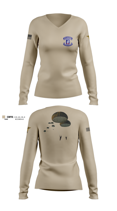 undefined Women's Long Sleeve V-neck Shirt -1 1
