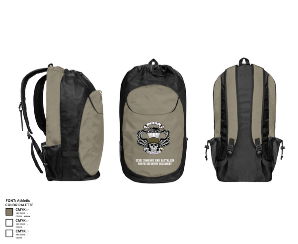 Gear Bag, Echo company 2nd battalion 258th infantry regiment, Army, Teamtime, Team time, sublimation, custom sports apparel, team uniforms, spirit wear, spiritwear, sports uniforms, custom shirts, team store, custom team store, fundraiser sports, apparel fundraiser