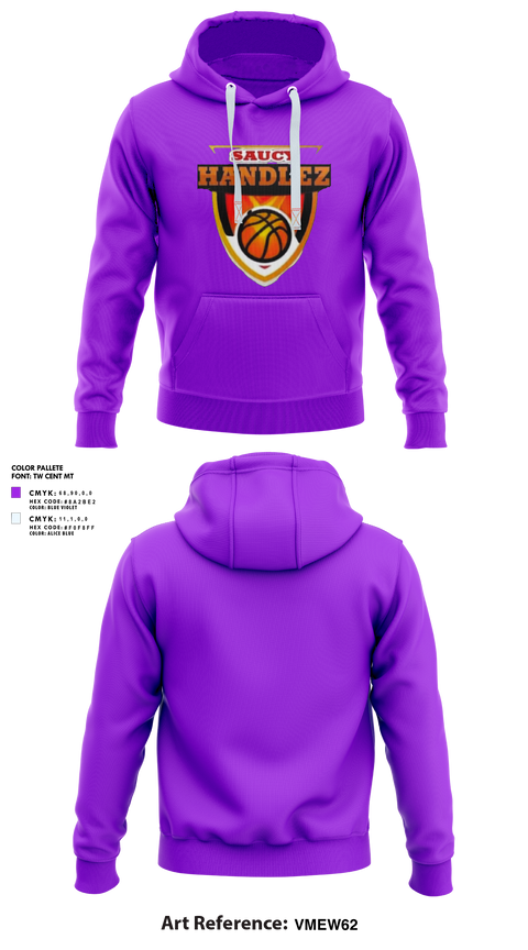 Hoodie, Saucyhandlez, Men's Basketball, Teamtime, Team time, sublimation, custom sports apparel, team uniforms, spirit wear, spiritwear, sports uniforms, custom shirts, team store, custom team store, fundraiser sports, apparel fundraiser
