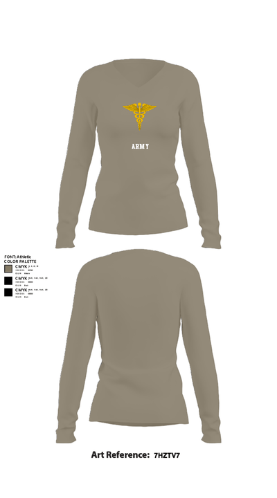 Physical Therapy 63669190 Women's Long Sleeve V-neck Shirt - 62