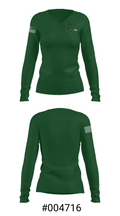 Zionsville Middle School Track 86363218 Women's Long Sleeve V-neck Shirt - 20
