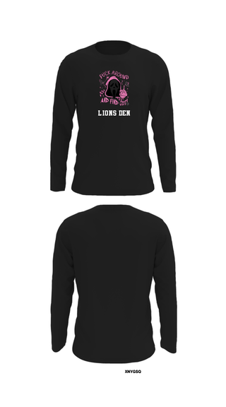 Long Sleeve Performance Shirt, Lions den, Football, Teamtime, Team time, sublimation, custom sports apparel, team uniforms, spirit wear, spiritwear, sports uniforms, custom shirts, team store, custom team store, fundraiser sports, apparel fundraiser