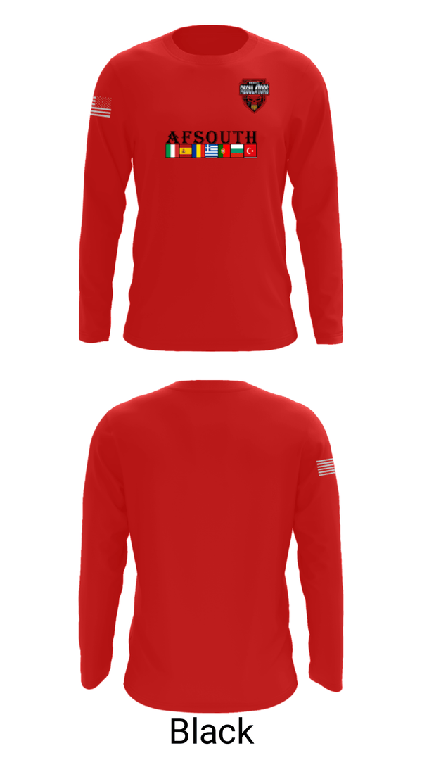 Long Sleeve Performance Shirt, AFSOUTH, Army, Teamtime, Team time, sublimation, custom sports apparel, team uniforms, spirit wear, spiritwear, sports uniforms, custom shirts, team store, custom team store, fundraiser sports, apparel fundraiser