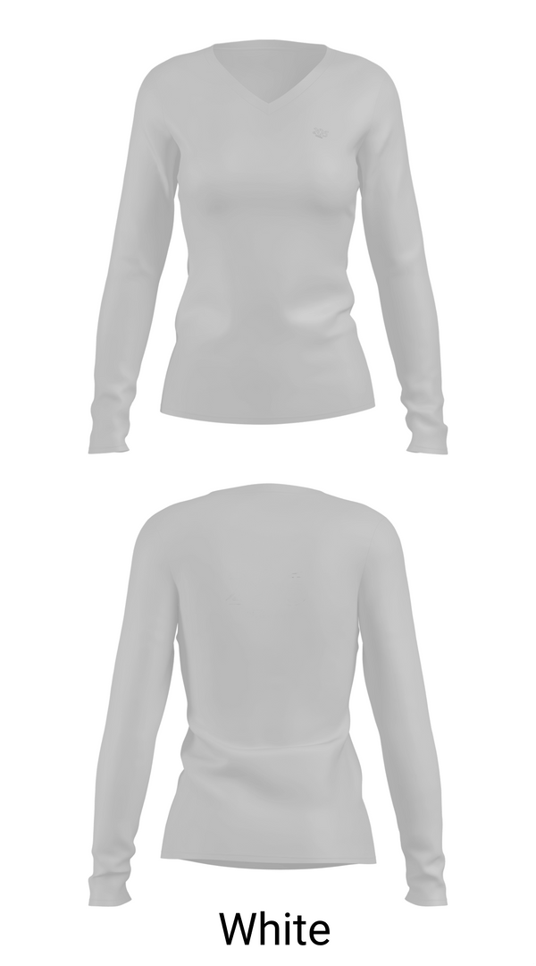Womens Long Sleeve Vneck Shirt, 205 Media, , Teamtime, Team time, sublimation, custom sports apparel, team uniforms, spirit wear, spiritwear, sports uniforms, custom shirts, team store, custom team store, fundraiser sports, apparel fundraiser