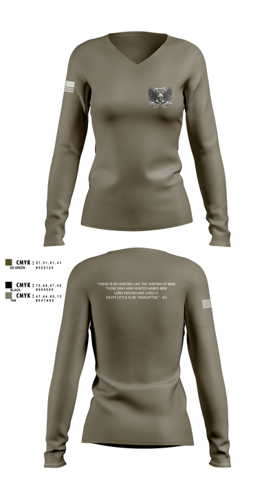 Denver Police Fugitive Unit 88956823 Women's Long Sleeve V-neck Shirt - 4