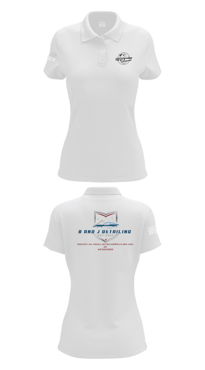 B and J Detailing 43609059 Women's Short Sleeve Performance Polo  - 17