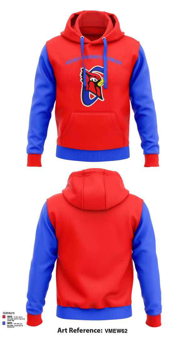 Hoodie, Cheney Cardinals Bowling, Bowling, Teamtime, Team time, sublimation, custom sports apparel, team uniforms, spirit wear, spiritwear, sports uniforms, custom shirts, team store, custom team store, fundraiser sports, apparel fundraiser