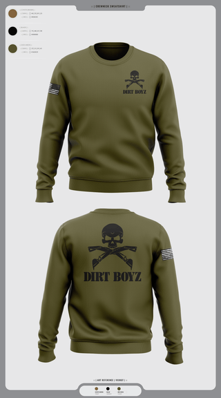 Crew Neck Sweatshirt, Dirt boyz, Air Force, Teamtime, Team time, sublimation, custom sports apparel, team uniforms, spirit wear, spiritwear, sports uniforms, custom shirts, team store, custom team store, fundraiser sports, apparel fundraiser